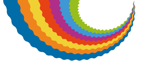 カラフルな波の幾何学模様の抽象的な背景、バナーのデザイン。ラインパターン。ベクターイラスト