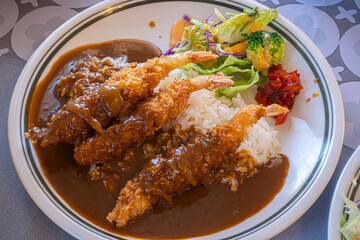 エビフライカレー