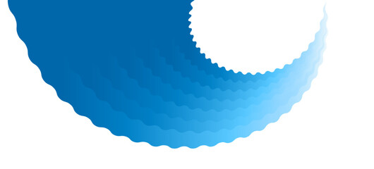 青い波の幾何学模様の抽象的な背景、バナーのデザイン。ラインパターン。ベクターイラスト。 - obrazy, fototapety, plakaty