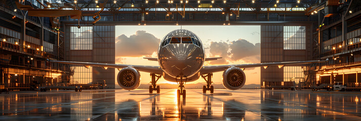  Aerospace Assembly Plant,
Passenger aircraft HD wallpaper photographic image
