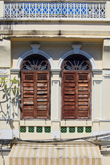 Windows and shutters in the old Portuguese style