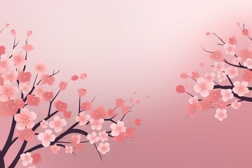 cherry blossom background made by midjourney