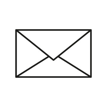 Envelope icon. Mail symbol. Message correspondence. Email communication sign. Vector illustration. EPS 10.