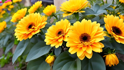 Flowers, yellow, wallpaper, asthetic, summer, spring, beauty, blossom, Flora, floral, bloom, nature, background, HD