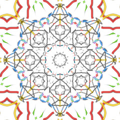 Seamless square pattern. The pattern is abstract. The texture is richly decorated