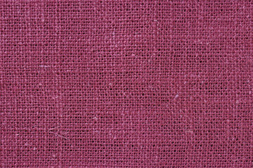 red hemp viscose natural fabric cloth color, sackcloth rough texture of textile fashion abstract background