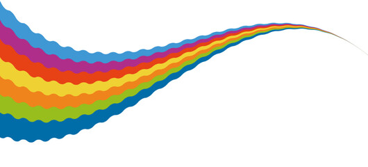 カラフルな波の幾何学模様の抽象的な背景、バナーのデザイン。ラインパターン。ベクターイラスト