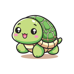 cute vector design illustration of turtles 