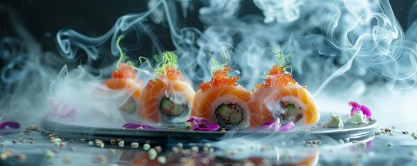 Fusion sushi creations where chefs experiment with ingredients