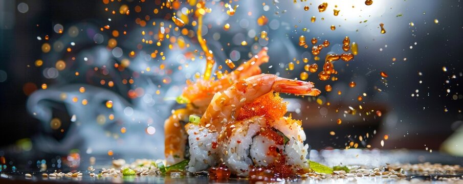 Fusion sushi creations where chefs experiment with ingredients