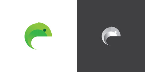 chameleon logo design © Kholil