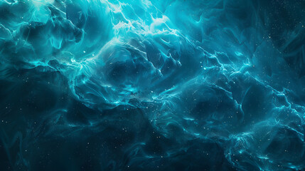 Fototapeta na wymiar Celestial Aqua Turbulence Wallpaper Background
