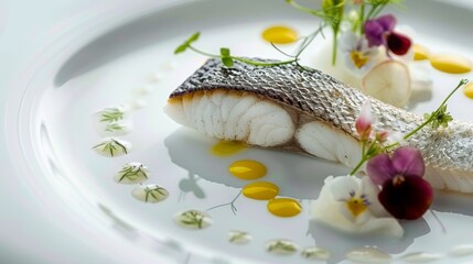 Sea bass as the highlight of a culinary masterpiece