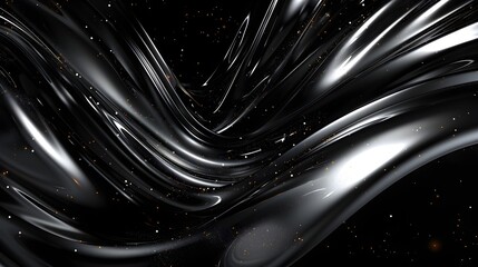Material Swirl in Black and Orange Wallpaper Background