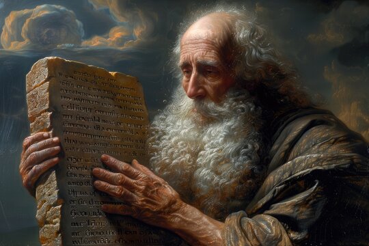 God gave Moses the Ten Commandments on Mount Sinai, a pivotal moment in biblical history, divine revelation and moral guidance to Moses for the human spiritual journey.