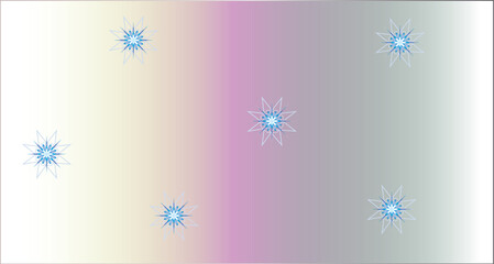 snowflakes on a blue background