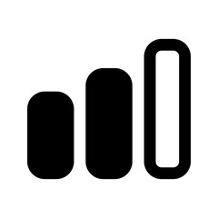 bar chart glyph icon