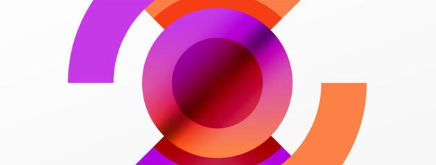 Circle geometric abstract vector background