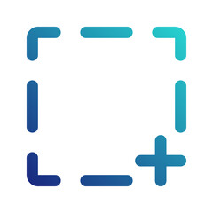 Fototapeta premium screenshot gradient icon