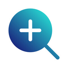 Fototapeta premium zoom in gradient icon