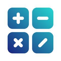 calculator gradient icon