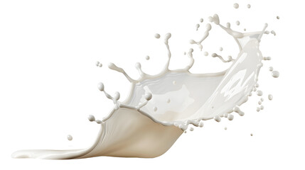 Fototapeta premium Milk Splash on transparent png