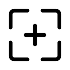 Obraz premium focus line icon