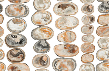 Stylized pebble marble seamless pattern, big scale print for bold statement design - 770223900