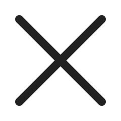 Obraz premium close line color icon