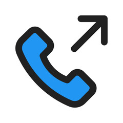 outgoing call line color icon