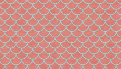 retro pop geometric abstract seamless pattern, vector graphic resources, 16:9 widescreen wallpaper / backdrop, © J