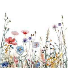 Obraz na płótnie Canvas flowers and butterflies