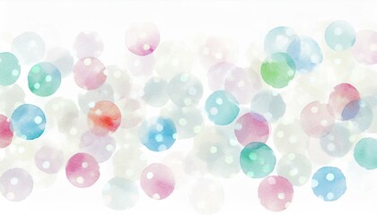 Watercolor background with polka dots.