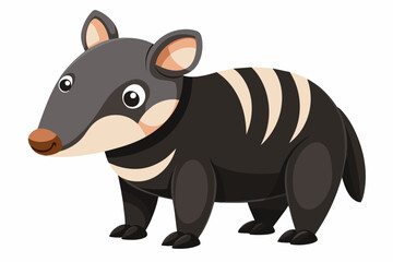 tapir silhouette vector illustration
