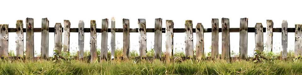 wood fence, cut out on transparent PNG - Powered by Adobe