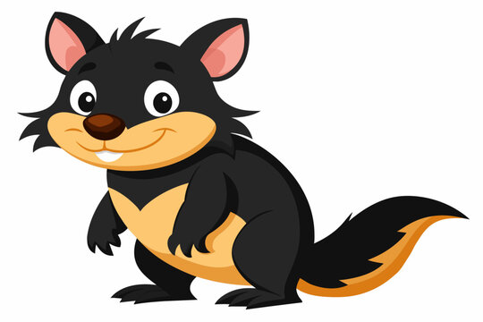 recommend clip art: tasmanian silhouette vector illustration