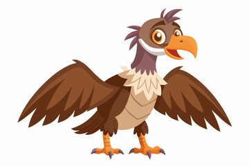 vulture bird silhouette vector illustration