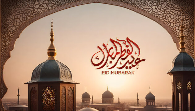 Eid Mubarak Greeting Background Design
