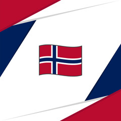 Obraz premium Svalbard Flag Abstract Background Design Template. Svalbard Independence Day Banner Social Media Post. Svalbard