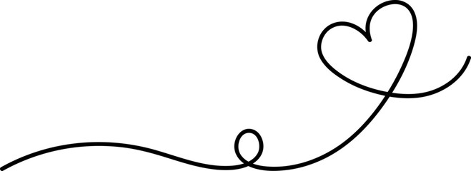 Line with heart