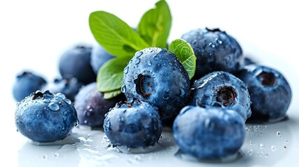 Blueberry isolated on white background cutout