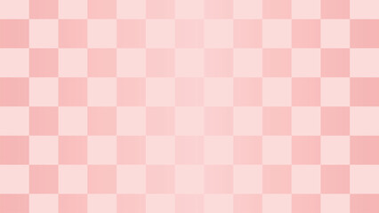 和風バナー背景　パステルカラーの市松模様　横長　16:9　ピンク