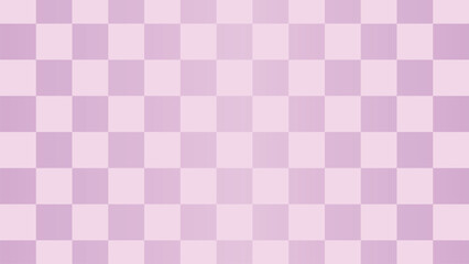 和風バナー背景　パステルカラーの市松模様　横長　16:9　パープル