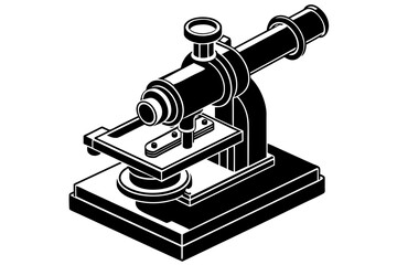 microtome silhouette vector illustration