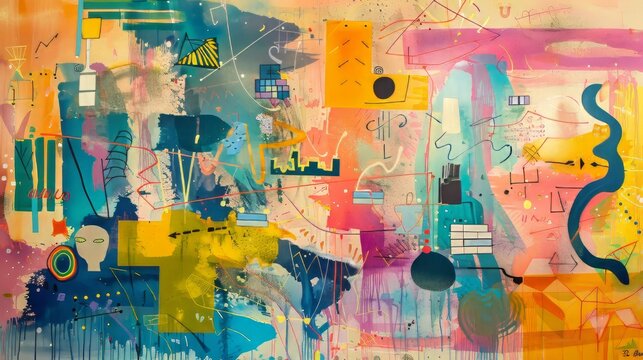 Playgroup Mural: Colorful and Childish Wall Painting by School Students

