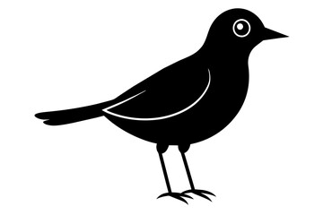 sunny bird silhouette vector illustration