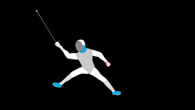 フェンシングの動画素材です。