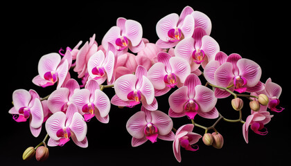 Naklejka na ściany i meble Orchid plant in full bloom