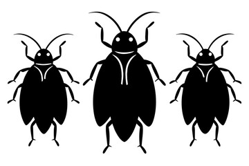 cockroach silhouette vector illustration