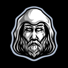 Illustration of a witch mascot that can be edited again. Can be used for mascot logos for esports, clubs, organizations and others.